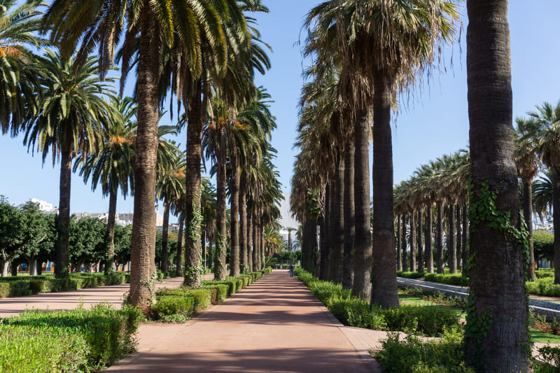 parque liga arabe que visitar en casablanca