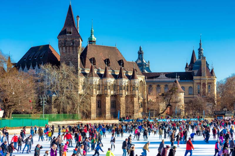 Pistas de patinaje en Budapest