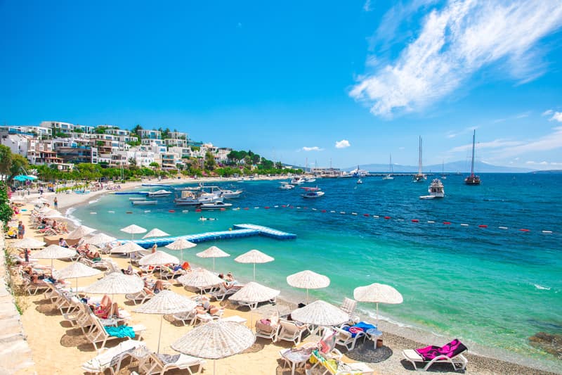 Playa de Bodrum en Turquía