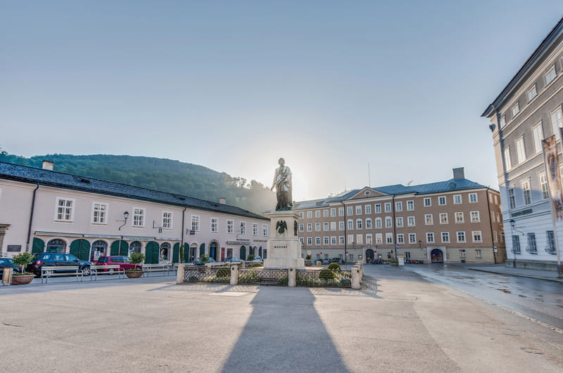 Plaza de Mozart que visitar en salzburgo