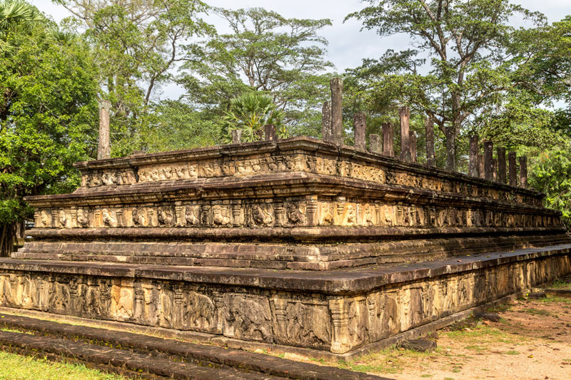 Sala de audiencias del Palacio Real de Polonnaruwa