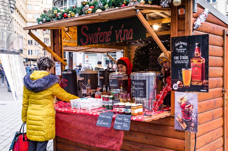 bebida mercados navideƱos Praga