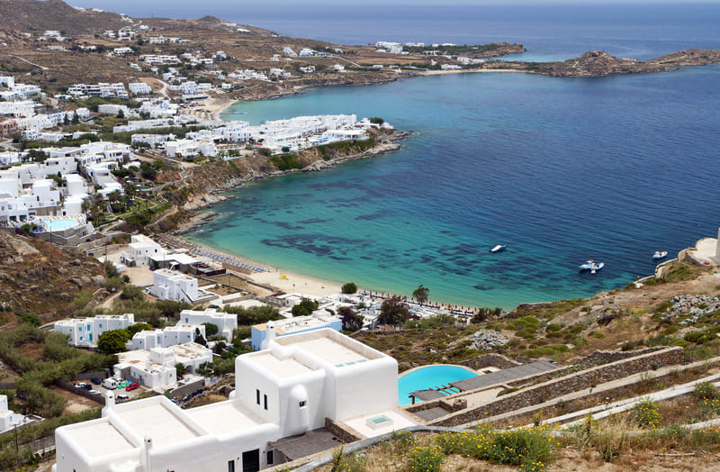 psarou playas bonitas de Mykonos