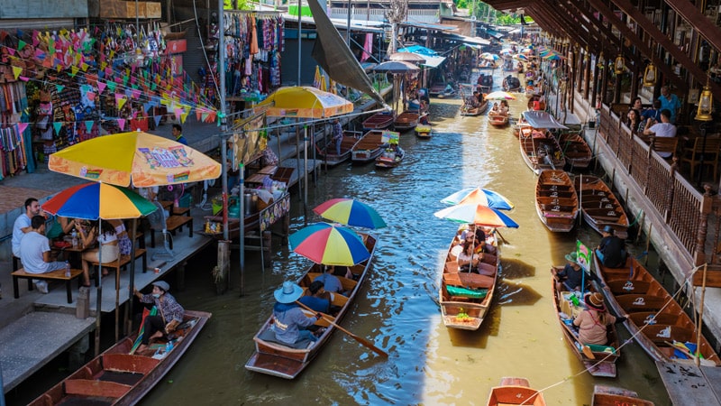 Mercado flotante de Damnoen Saduak