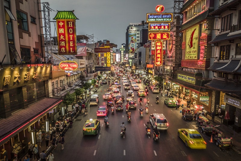 Yaowarat Road en Chinatown