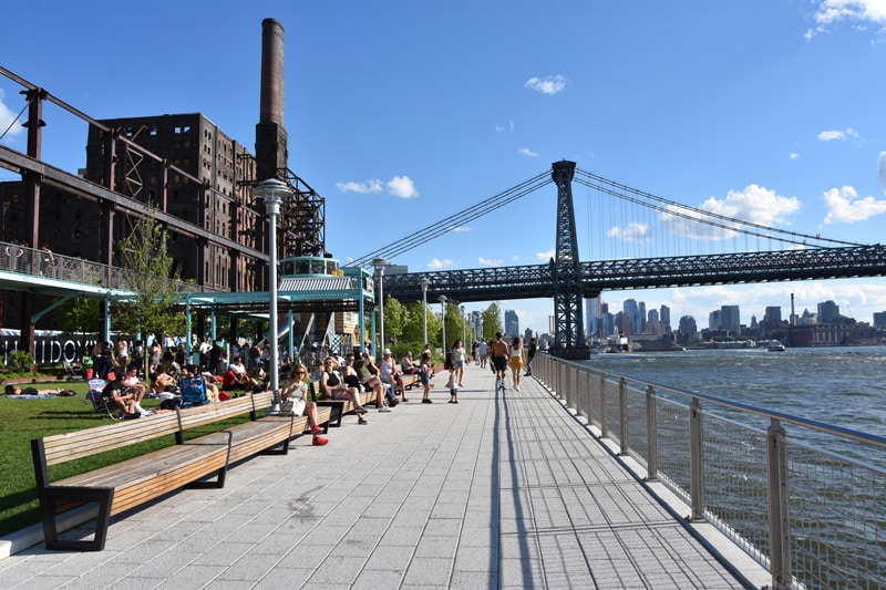 Domino Park y el Puente de Williamsburg