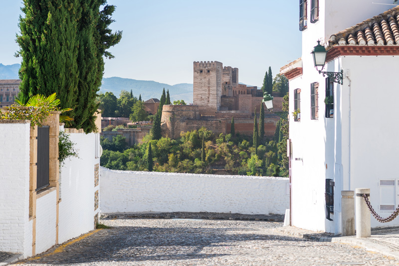 En el Albaicín tienes alojamientos con vistas fabulosas de la Alhambra