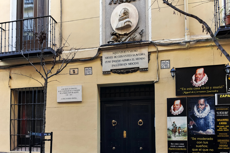 Casa de Cervantes en el Barrio de las Letras