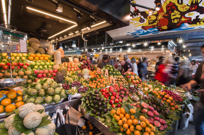 Mercado de La Boquería otro de los lugares que ver en el Barrio Gótico