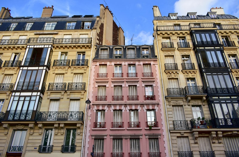 Edificios del barrio Latino de París