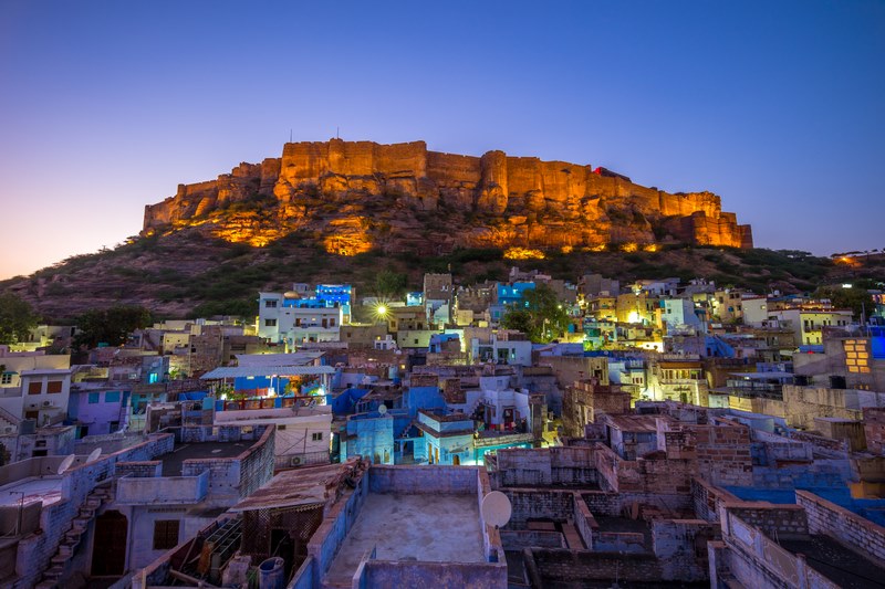 Vistas de Jodhpur desde una azotea
