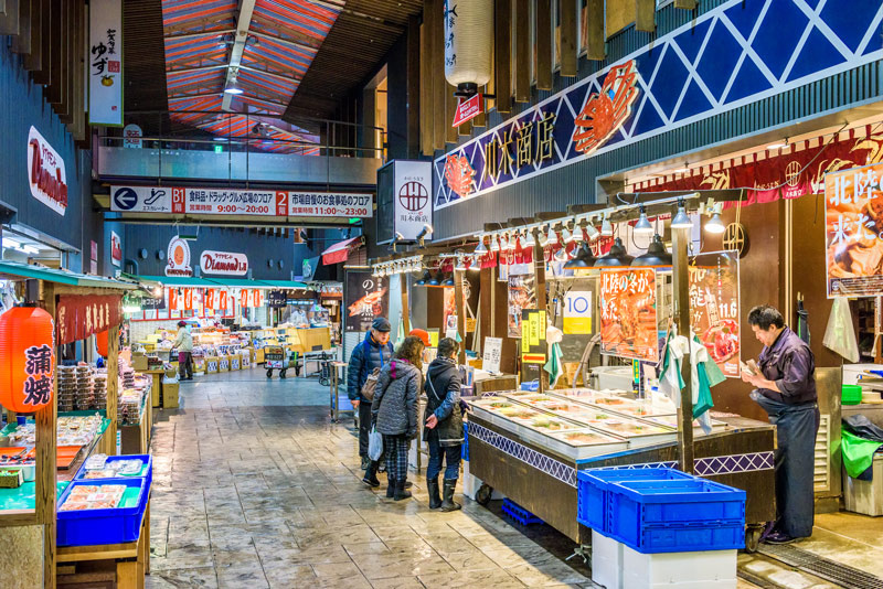 Omicho Market quƩ ver en Kanazawa