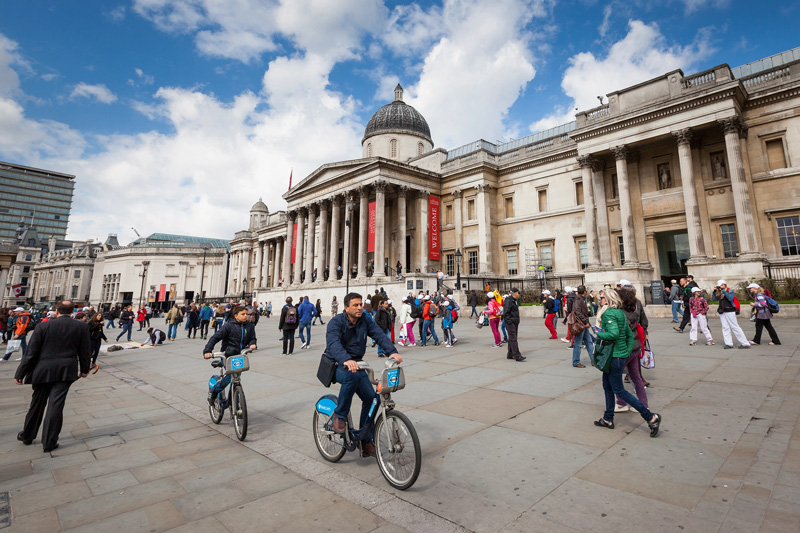 Trafalgar Square y la National Gallery