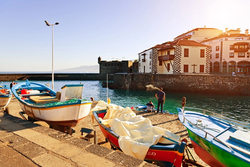Muelle de Puerto de la Cruz y Casa de la Aduana