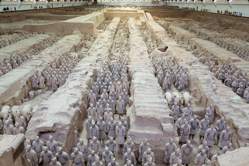 La visita a los Guerreros de Terracota es lo mรกs importante que hacer en Xian