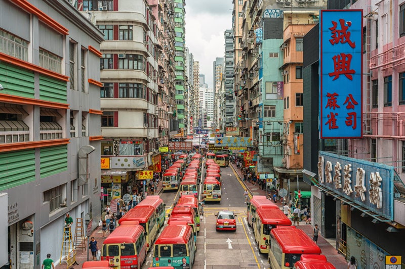 tourist bus Hong Kong