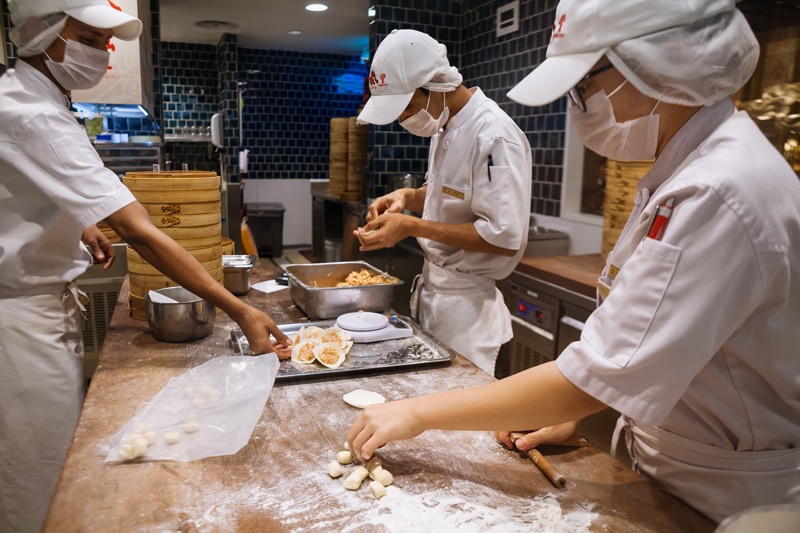 Din Tai Fung comer Shanghai