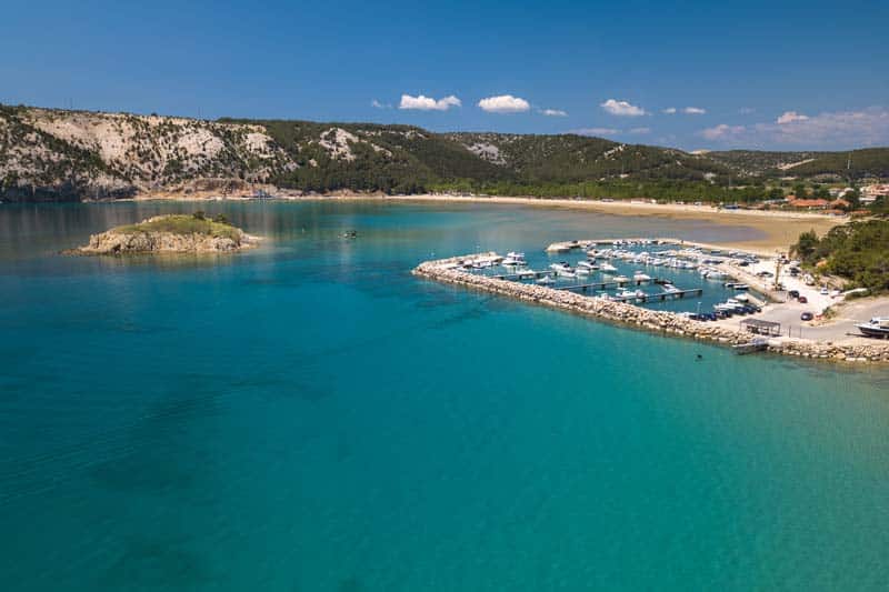 Playa Rajska, playas bonitas de Croacia