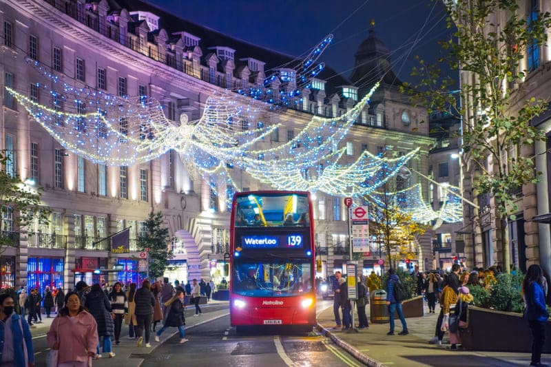 regent street navidad londres