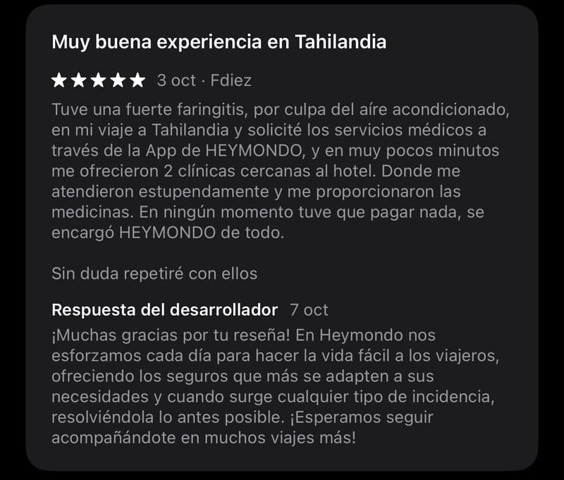 Atención médica Apple Store Heymondo