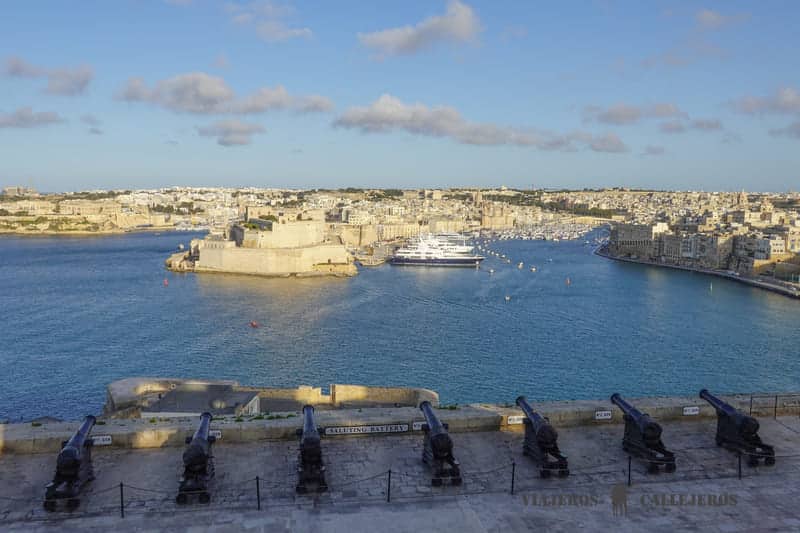 saluting battery valletta malta