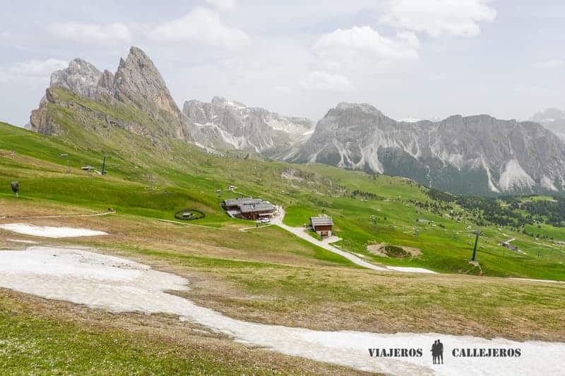 Seceda en una ruta por Dolomitas