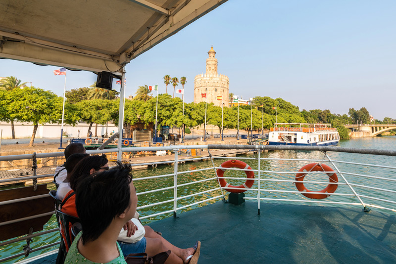 Paseo en barco, Sevilla en 3 días