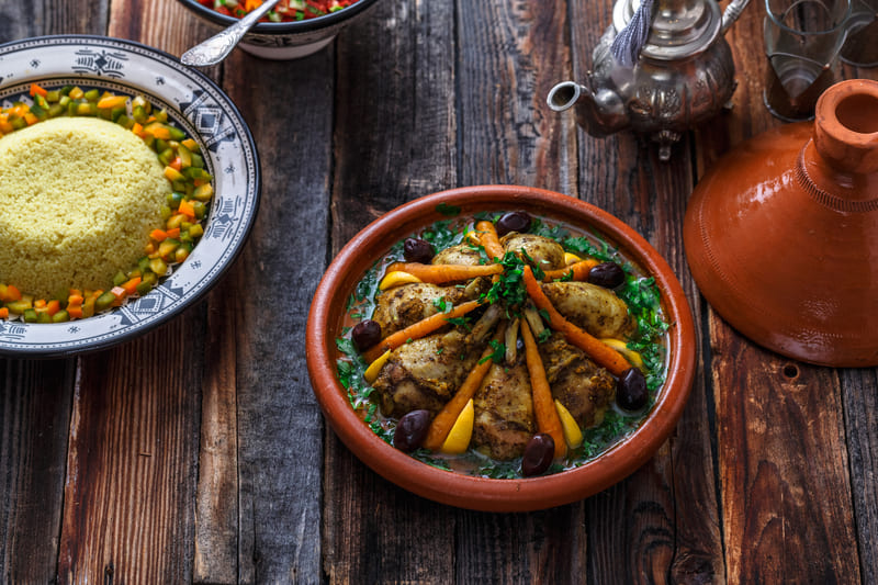 Tajine en la guía de Marrakech
