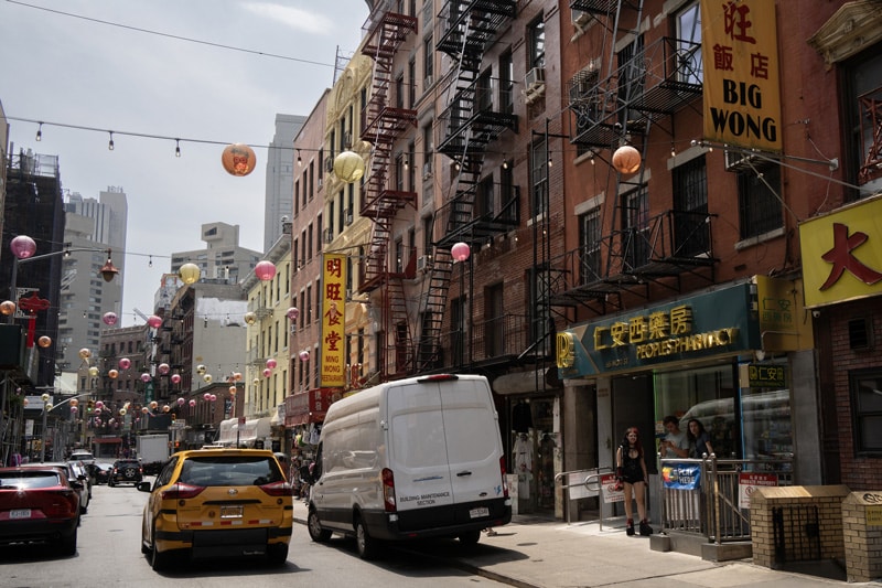 Chinatown tarjetas turísticas de Nueva York