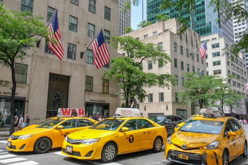Taxis en la guía de Nueva York