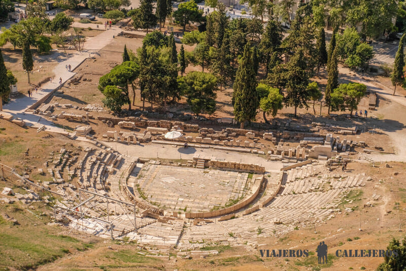 teatro dionisio que visitar en Atenas