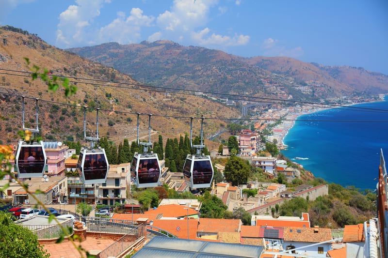 teleferico taormina