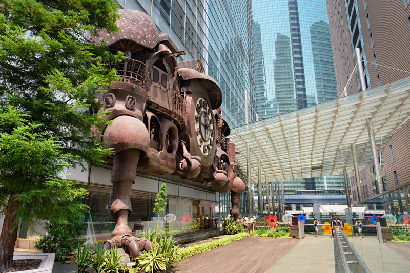 Reloj Ghibli en Shiodome