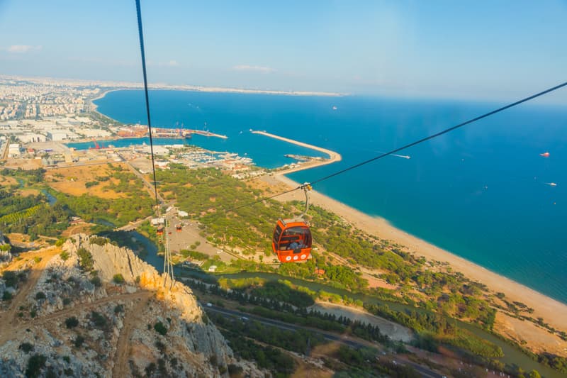 Tünektepe Teleferik, otra de las cosas que hacer en Antalya