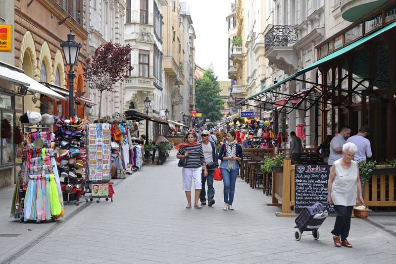 Váci Útca en la ruta por Budapest en tres días