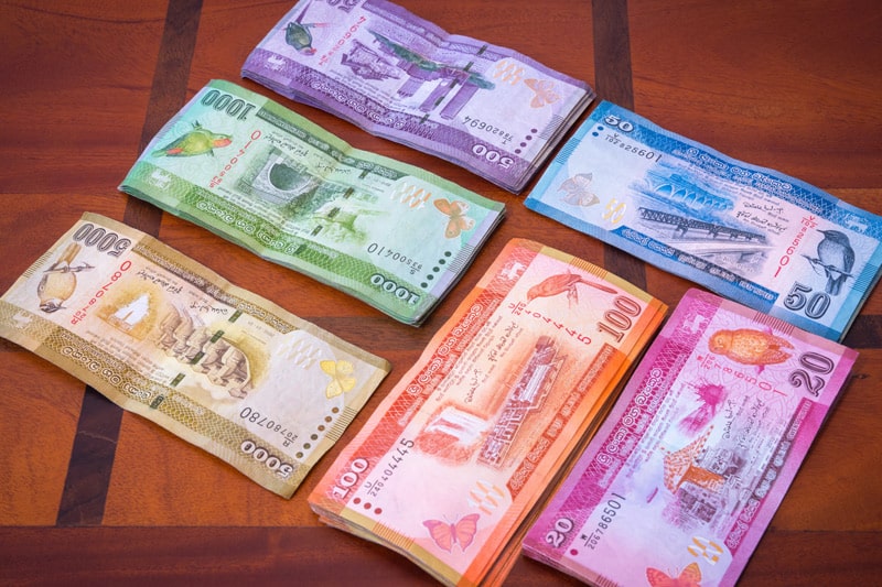 Dinero en Sri Lanka
