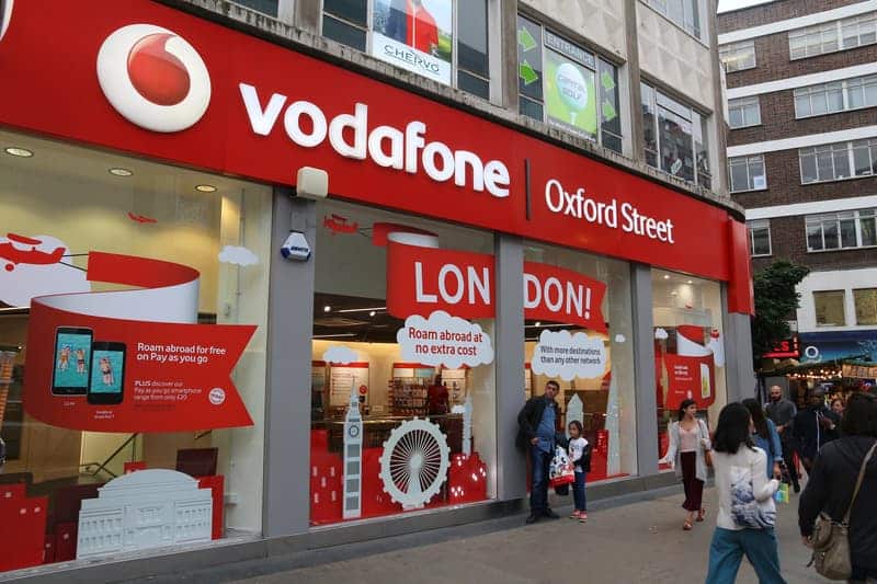 Vodafone al viajar a Londres