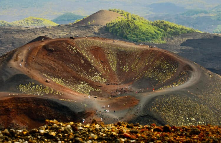 Volcán Etna en Sicilia