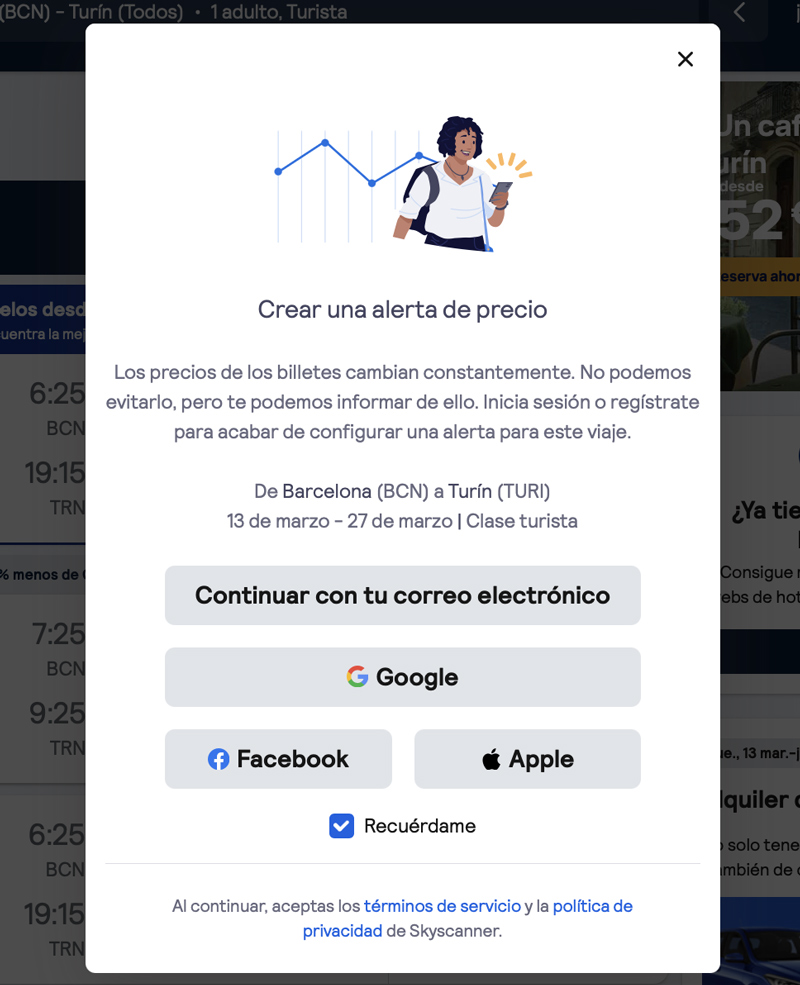 Deberás iniciar sesión o registrarte