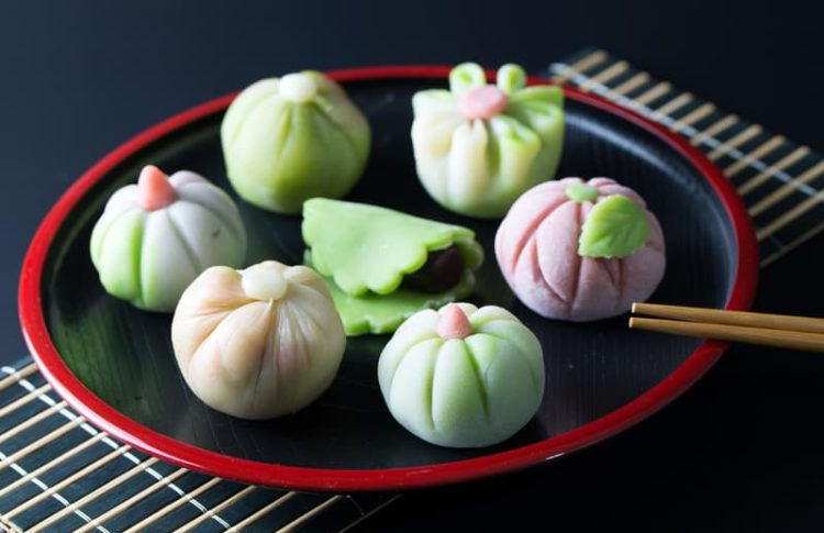 wagashi en los restaurantes donde comer en Kanazawa